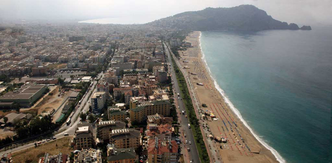Alanja letovanje - Letovanje Alanja Plaža Kleopatra u Alanji u Turskoj - pogled iz vazduha