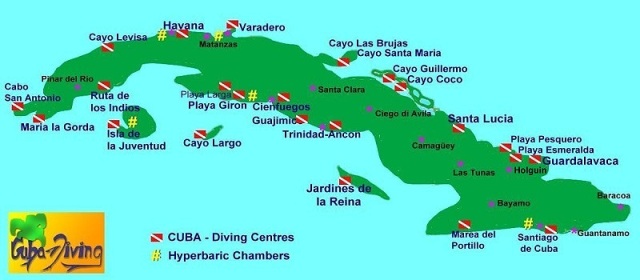 Kuba mapa paket aranzmani individualna putovanja daleke destinacije