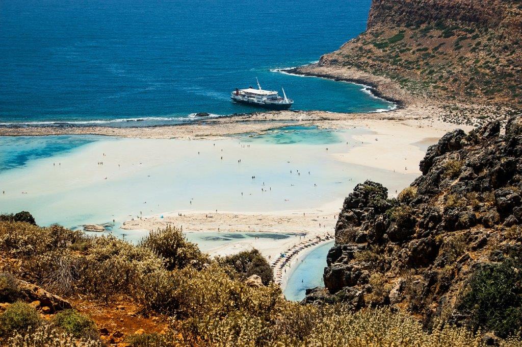 Krit letovanje Plaža Balos na Kritu u Grčkoj - pogled iz vazduha